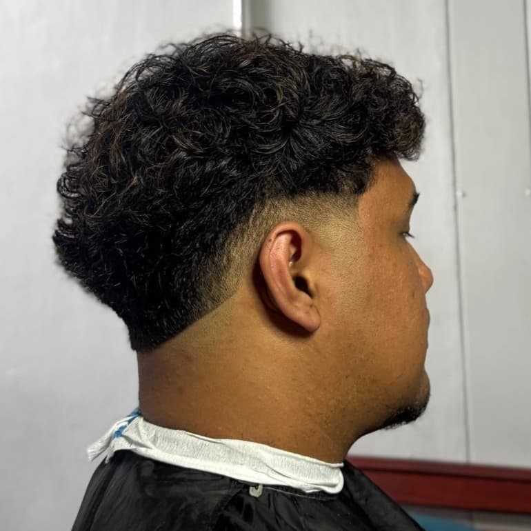 Burst fade haircut