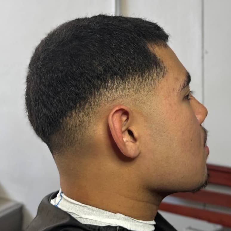 Mid fade haircut