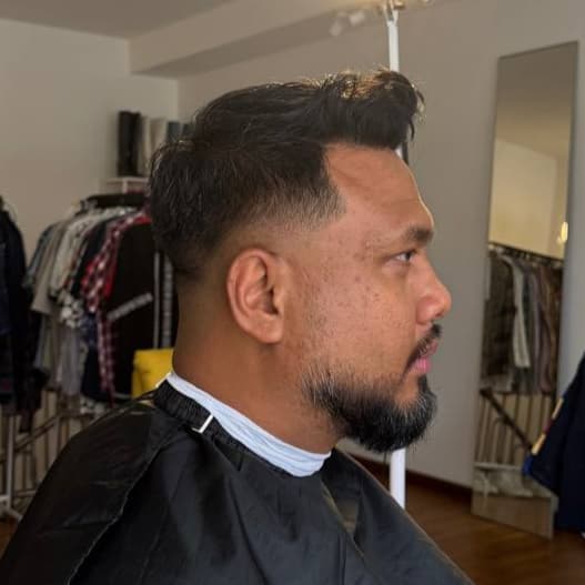 Side profile haircut